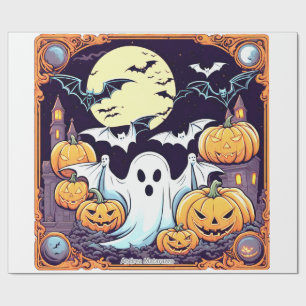 Wow Halloween Thrill Wrapping Paper