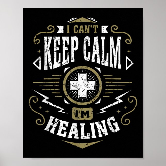 Wow Healer I Can't Keep Calm I'm Gaming  Poster (Front)