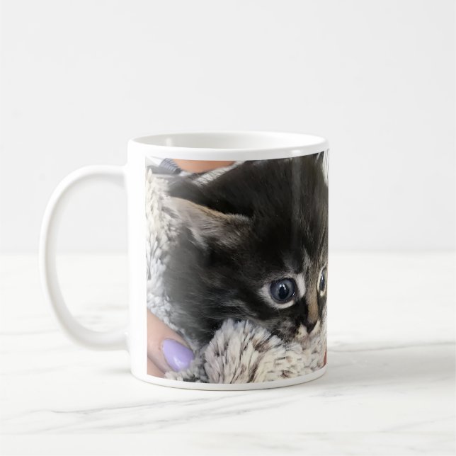 Wow, I Admire You! Cat Coffee Mug (Left)