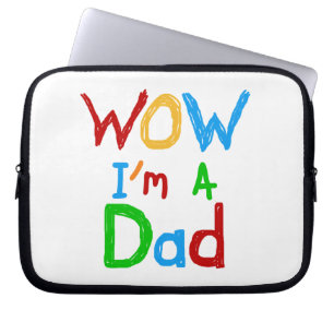 WOW I'm a Dad T-shirts and GIfts Laptop Sleeve
