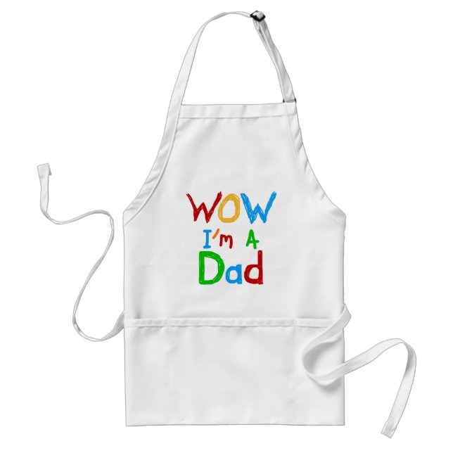 WOW I'm a Dad T-shirts and GIfts Standard Apron (Front)