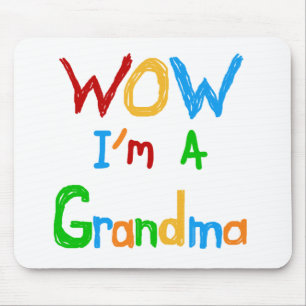WOW I'm a Grandma T-shirts and Gifts Mouse Mat