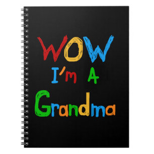WOW I'm a Grandma T-shirts and Gifts Notebook