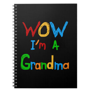 WOW I'm a Grandma T-shirts and Gifts Notebook