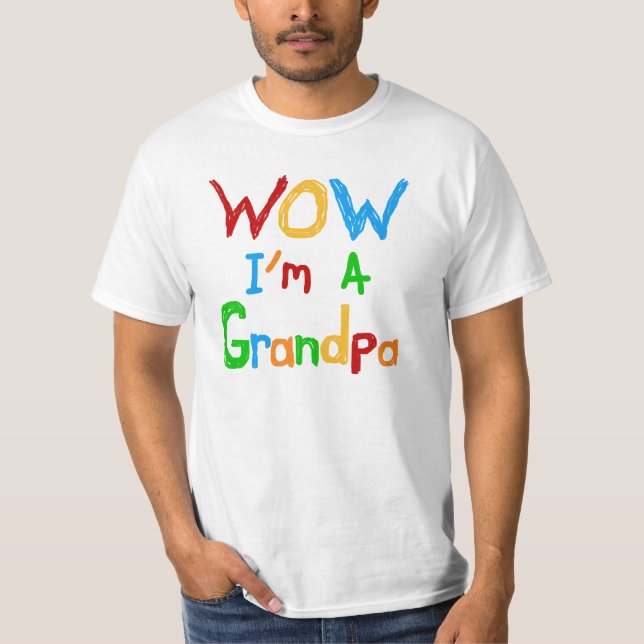 WOW I'm a Grandpa T-shirts and Gifts (Front)