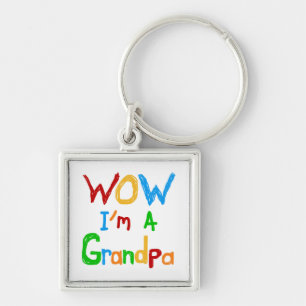 WOW I'm a Grandpa T-shirts and Gifts Key Ring