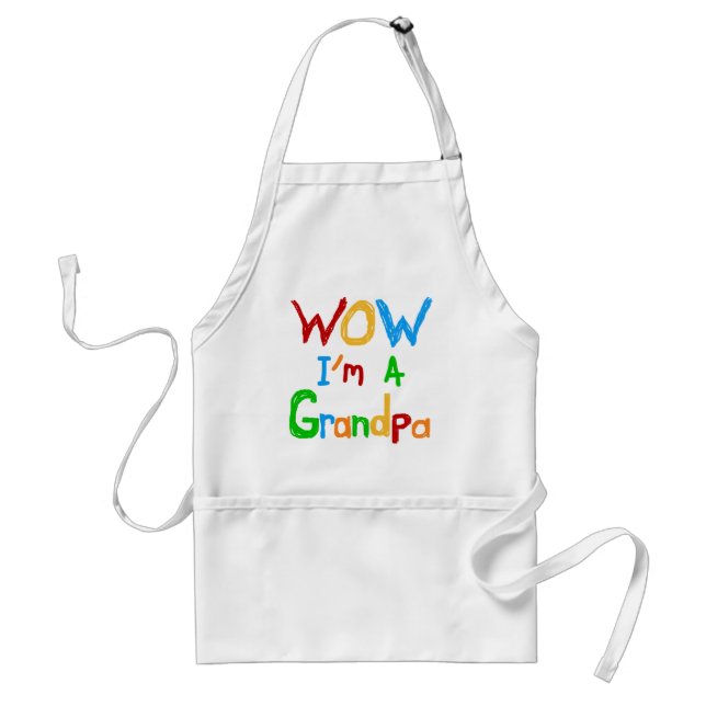WOW I'm a Grandpa T-shirts and Gifts Standard Apron (Front)
