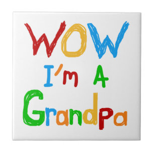 WOW I'm a Grandpa T-shirts and Gifts Tile