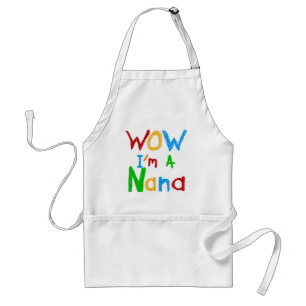 WOW I'm a Nana tshirts and Gifts Standard Apron