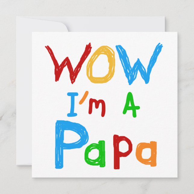 Wow I'm a Papa Tshirts and GIfts (Front)