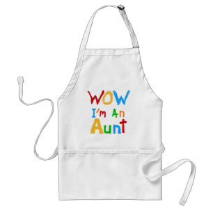 WOW I'm an Aunt T shirts and Gifts Standard Apron