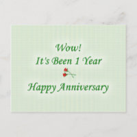 Wow! It's Been 1 Year Happy Anniversary