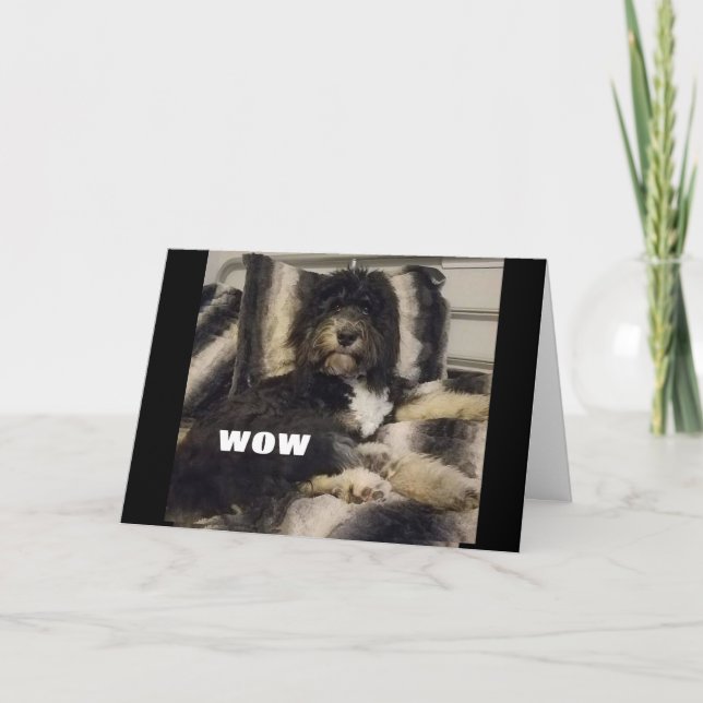 WOW JUST CAN'T BELIEVE YOU ARE "30" CARD (Front)