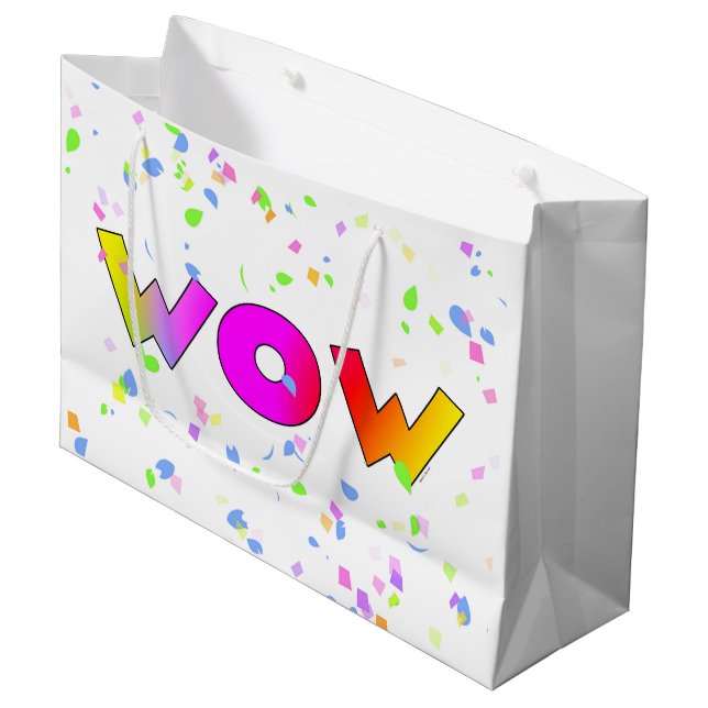 WOW!  LARGE GIFT BAG (Front Angled)