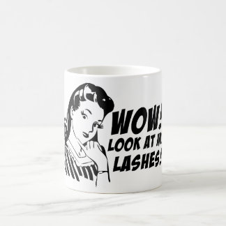 Wow! Look at My Lashes Mug Design