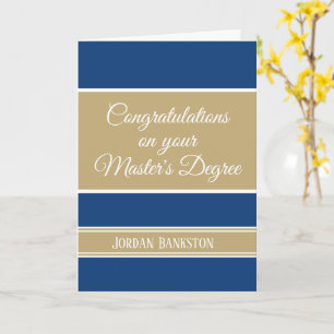 Wow! Master's degree Graduation card