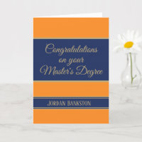 Wow! Master's degree Graduation card