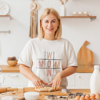 Wow mum tic tac toe funny and humourous mothers da T-Shirt