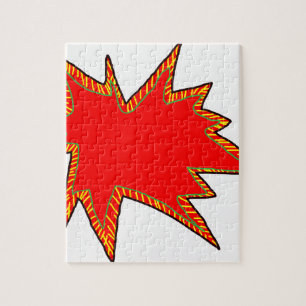 Wow Pop Pow Comic Art Super Heroes Word Bubble Jigsaw Puzzle