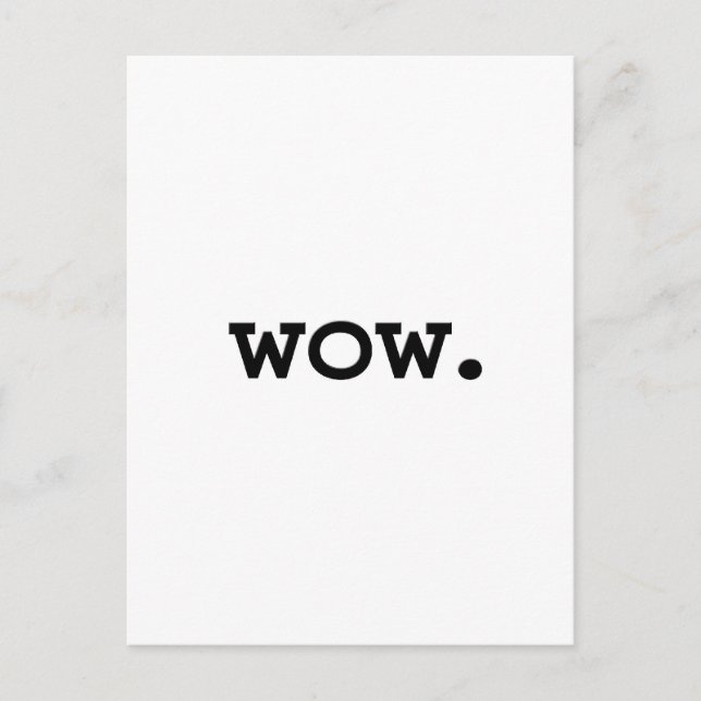 wow. postcard (Front)