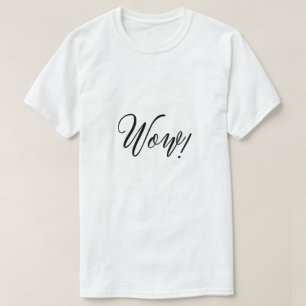 Wow Printed Modern White   Men's Tshirts  