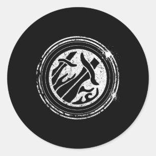 Wow Rogue Role Playing Gamer  Classic Round Sticker