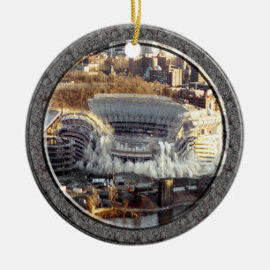 WOW Three Rivers Stadium-Ornament-2 sided Ceramic Tree Decoration