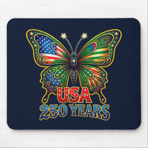 WOW! Wings of Freedom Butterfly USA 250 Years Mouse Mat