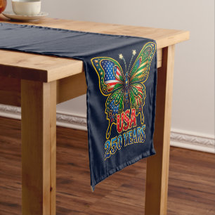WOW! Wings of Freedom Butterfly USA 250 Years Short Table Runner
