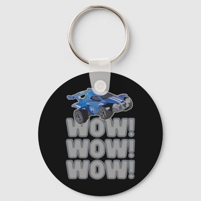 Wow! Wow! Wow! Rocket Soccer Game  Key Ring (Front)