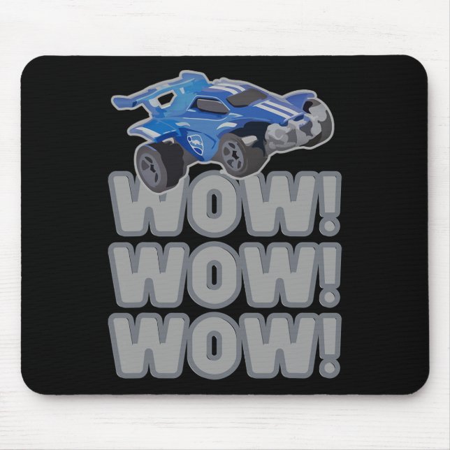 Wow! Wow! Wow! Rocket Soccer Game  Mouse Mat (Front)