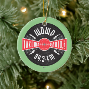 WOWD Bangham Logo Ceramic Tree Decoration