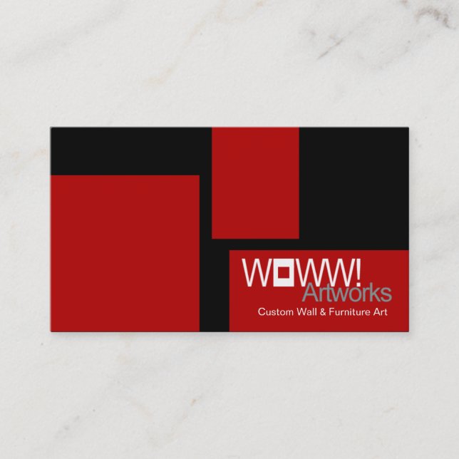 Woww! Stylish Business Card template (Front)