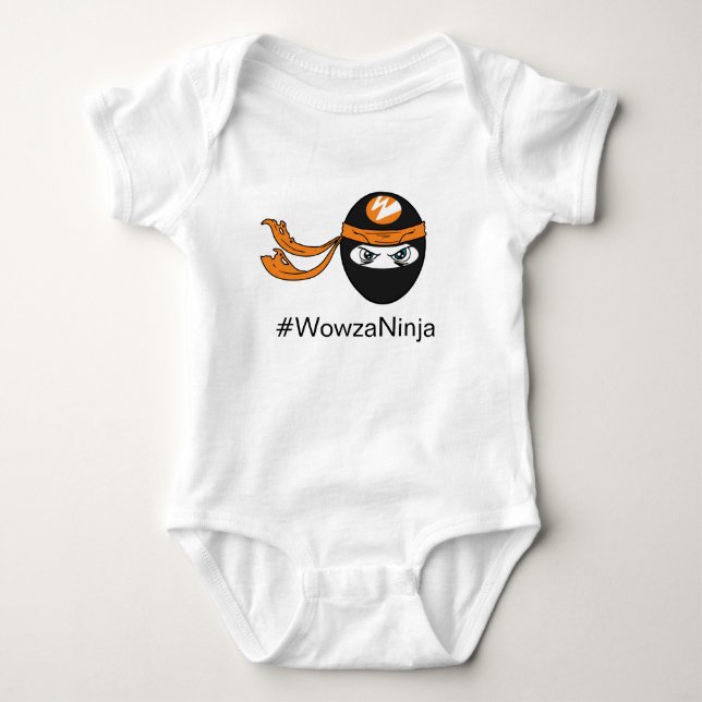 Wowza Ninja Baby Bodysuit (Front)