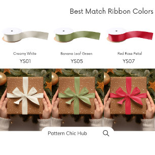 WP07 Snowflake Christmas Brown Modern Elegant Wrapping Paper