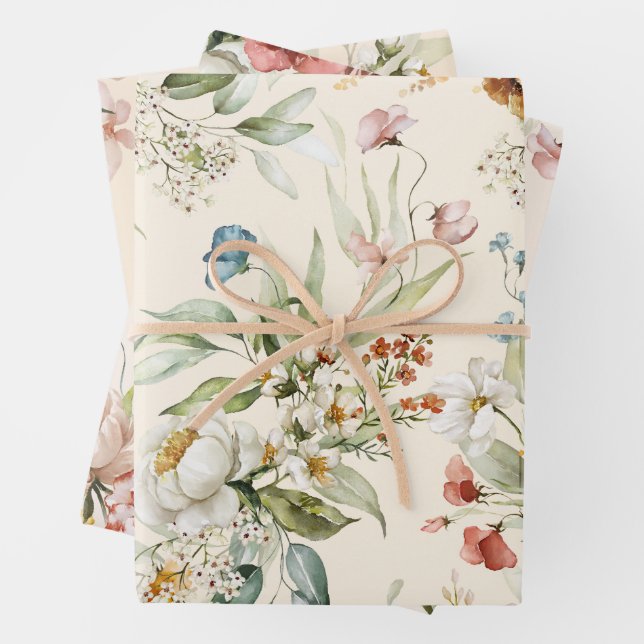 WP | Dutch Still Life Large Floral 19x29 (3) Wrapping Paper Sheet (In situ)