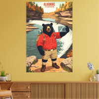 WPA Art Alabama American Black Bear