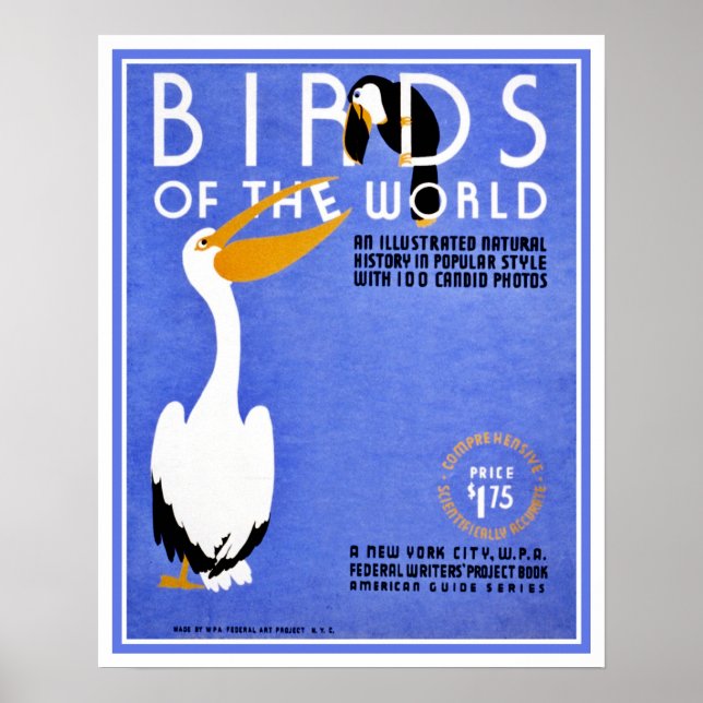 WPA Birds of the World advertising Poster (Front)