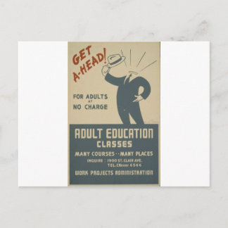 WPA - Education Postcard