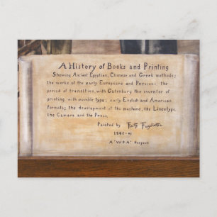 WPA Murals 1 ~ postcard