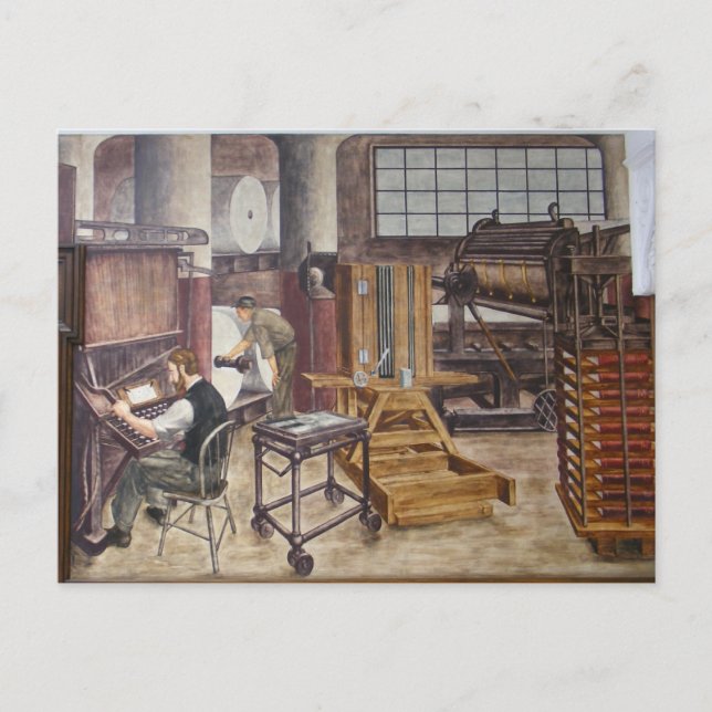 WPA Murals 7 ~ postcard (Front)