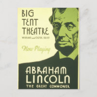 WPA Poster Abraham Lincoln Illinois 1936