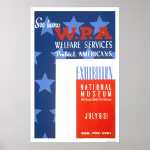 WPA Protects Americans 1941 WPA Poster