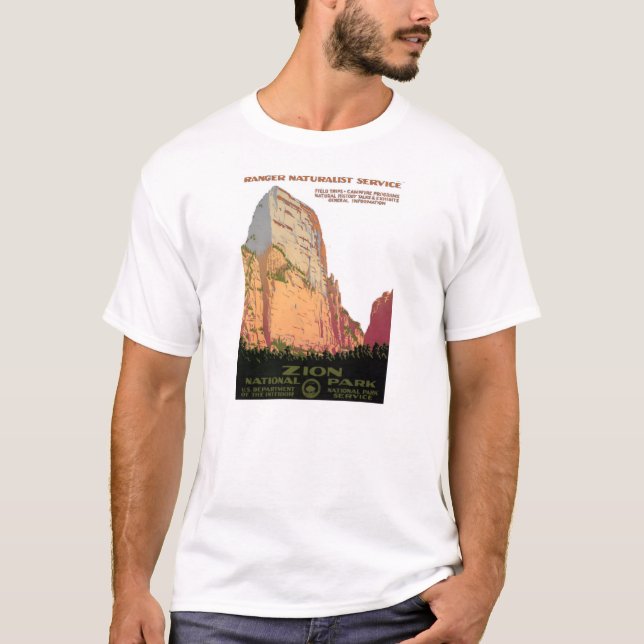 WPA Ranger Service T-Shirt: Mount Zion Park T-Shirt (Front)