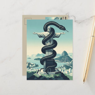 WPA style Rio de Janeiro Postcard