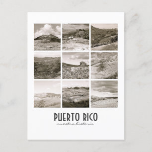 WPA Vintage Collage Puerto Rico Postcard
