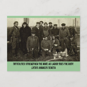 WPA Winter Work Crew Postcard