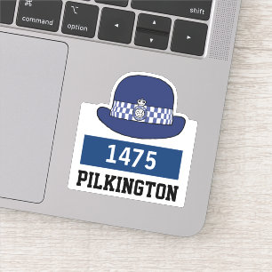 WPC Police Cap with Name & Number Sticker