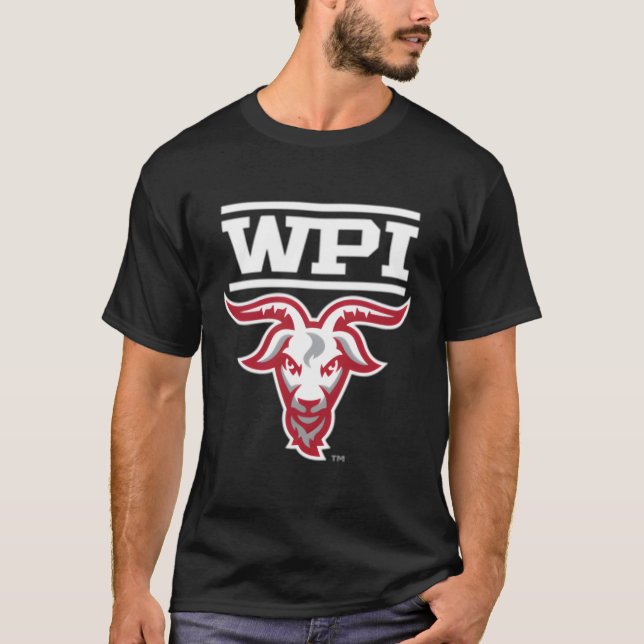 Wpi Engineers Left Chest Mascot T-Shirt (Front)