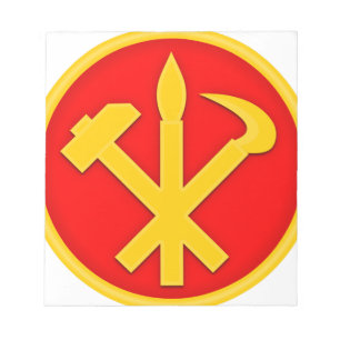 WPK Workers Party of Korea DPRK North Korea Emblem Notepad